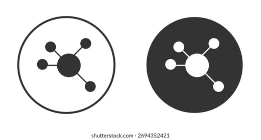 Particle icon. Simple vector illustration. Silhouette Icon Set.