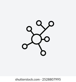 Particle icon in tree different line stroke sizes.