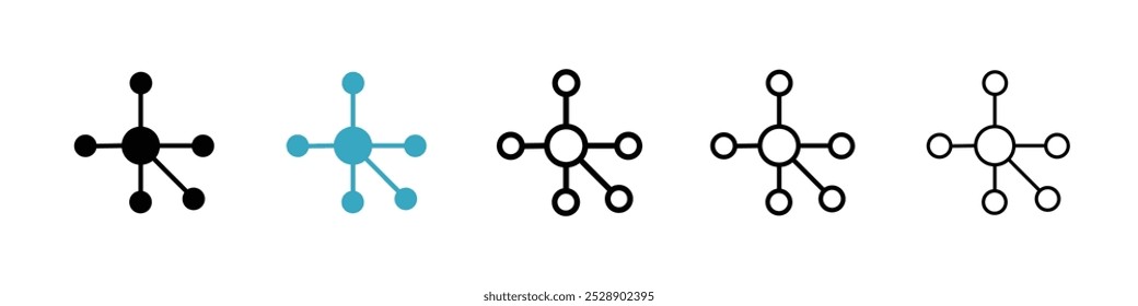 Conjunto de Ilustración vectorial de ícono de partícula