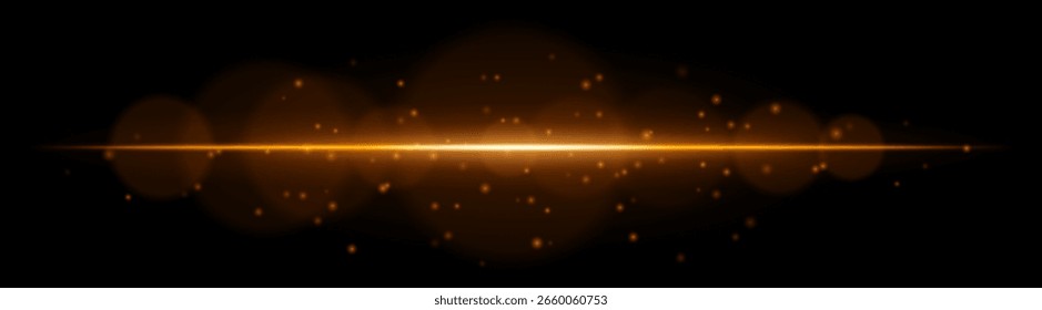 Partícula de luz. Haz radiante con brillo dinámico y puntos voladores. Crea una atmósfera de velocidad, brillo, movimiento o señal visual de alta tecnología.
