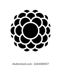 molekulare Struktur der Glyphe Symbol Vektor. molekulares Strukturzeichen. einzelne Symbolillustration