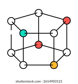 particle molecular structure line icon vector. particle molecular structure sign. isolated symbol illustration