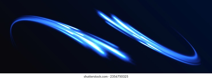 Particle motion effect vectorRed blue special effect, speed police line. Magic of moving fast lines. Laser beams, horizontal light rays. Particle motion effect. Vector	