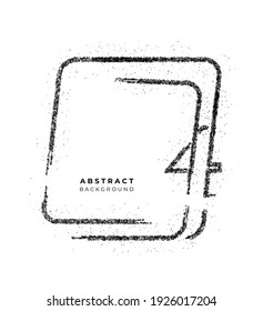 Particle number two on the Square banner  text Vector Design.
