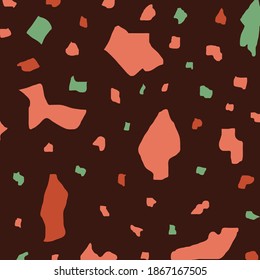 particle pattern with a predominantly brown color