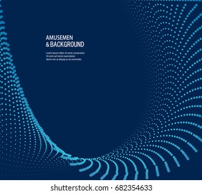 Particle space vector background