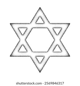 particle style jewish religious symbol background for eternal faith vector 