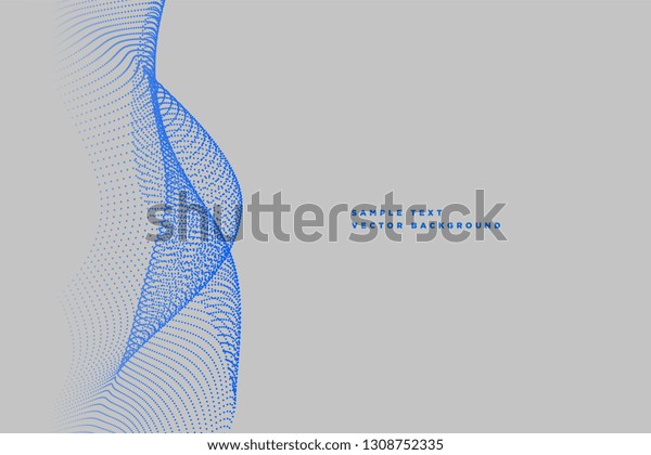 Particle Wave Background Text Space Stock Vector (Royalty Free ...