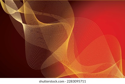 Particle wave line vector illustration, light wave line concept for abstract backgrounds