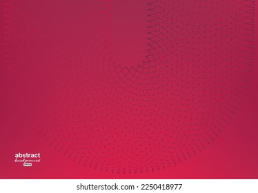 onda de partículas con fondo de tono magenta para banner publicitario, folleto, página de aterrizaje del sitio web, pasos vectoriales de portada del bloc de notas.