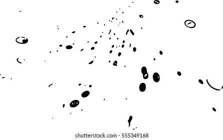 Particle/paint splatter effect vector isolated on a white background