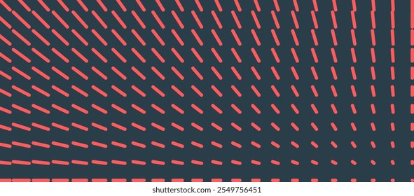 Partikel Attraction to Point Motion Effect Conceptual Ultra Modern Minimalistic Art Vector Red Black Abstrakter Hintergrund. Dynamische Transformation Bewegungseffekt Grafische Abstraktion für Wallpaper