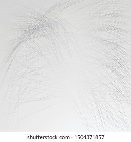 Particles digital flow in smoke motion. Abstract white background smoke effect.Big data. EPS10 Vector illustration.