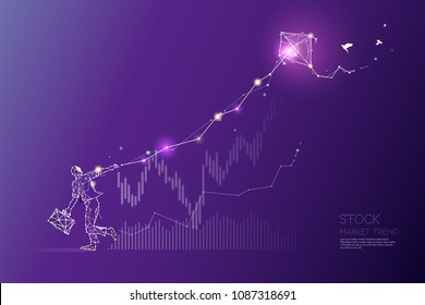 The particles, geometric art, line and dot of stock market trend.
abstract vector illustration. graphic design concept of business
- line stroke weight editable