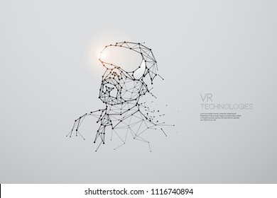 The particles, geometric art, line and dot of VR technology
abstract vector illustration. graphic design concept of technology
- line stroke weight editable