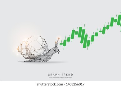The particles, geometric art, line and dot of snail.
abstract vector illustration. graphic design concept of moving.
- line stroke weight editable