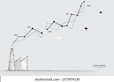 The particles, geometric art, line and dot of factory.
abstract vector illustration. graphic design concept of business.
- line stroke weight editable