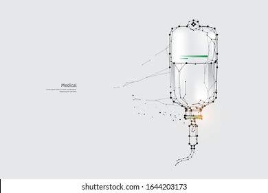 The particles, geometric art, line and dot of Medical.
abstract vector illustration. graphic design concept of Health.
- line stroke weight editable