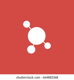 particles icon. sign design. red background