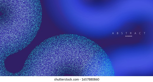 Particles liquid dynamic flow. Trendy cover design.