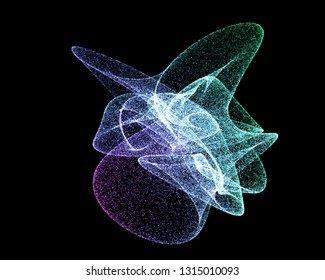 Particles liquid  flow. Modern fluid noise design. Vector illustration.