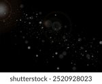 Particles of the Milky Way in space with silver dust, abstract vector background