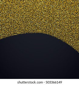 Particles rain background. Vector illustration. Elegant design element. Golden confetti design element.