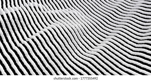 Corriente de partículas. Fondo abstracto con degradados de moda. 3d ilustración vectorial para publicidad, marketing o presentación.