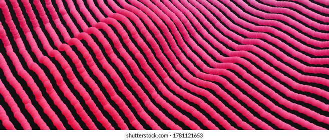 Particles stream. Abstract background with trendy gradients. 3d vector illustration for advertising, marketing or presentation.