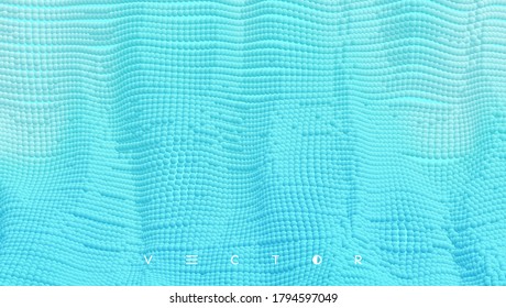 Particles stream. Abstract background with trendy gradients. 3d vector illustration for advertising, marketing or presentation.