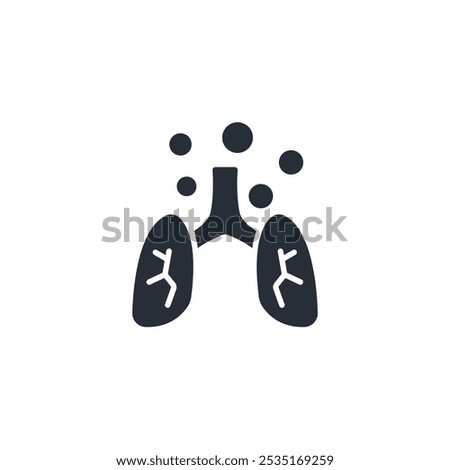 Particulate Matter icon. vector.Editable stroke.linear style sign for use web design,logo.Symbol illustration.