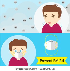 Particulate Matters vector illustration