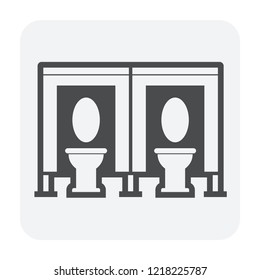 Partition wall or divide space equipment icon.