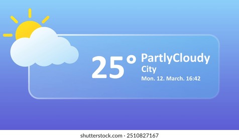 Parcialmente nublado Pronóstico del Clima 25 °C, ciudad, fecha. Ventoso, nublado, sol, velocidad, precipitación, temperatura, presión atmosférica, Farenheit, condiciones, índice UV, sinóptico. Morfismo vítreo