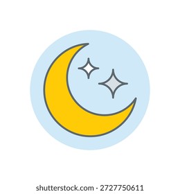 Partly Cloudy icon clean and modern vector illustration