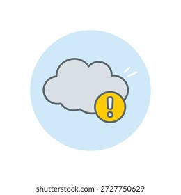Partly Cloudy icon clean and modern vector illustration