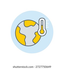 Partly Cloudy icon clean and modern vector illustration