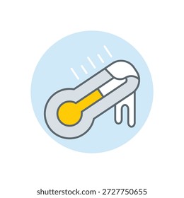Partly Cloudy icon clean and modern vector illustration