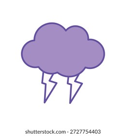 Partly Cloudy icon clean and modern vector illustration