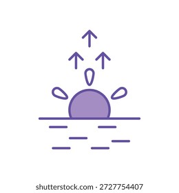 Partly Cloudy icon clean and modern vector illustration
