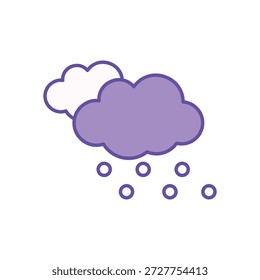 Partly Cloudy icon clean and modern vector illustration