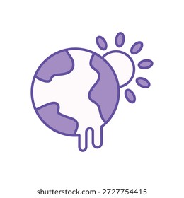 Partly Cloudy icon clean and modern vector illustration