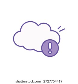 Partly Cloudy icon clean and modern vector illustration