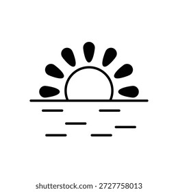 Partly Cloudy icon clean and modern vector illustration