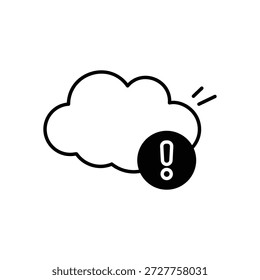 Partly Cloudy icon clean and modern vector illustration