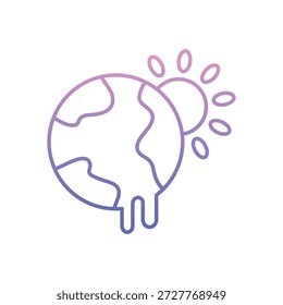 Partly Cloudy icon clean and modern vector illustration