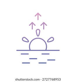 Partly Cloudy icon clean and modern vector illustration