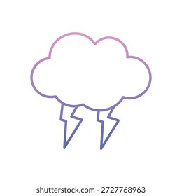 Partly Cloudy icon clean and modern vector illustration