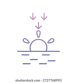 Partly Cloudy icon clean and modern vector illustration