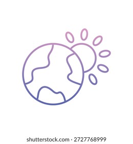 Partly Cloudy icon clean and modern vector illustration